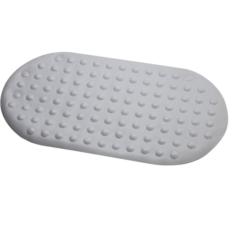 Tappeto antiscivolo ovale 68x36 cm bianco pvc Feridras 280017