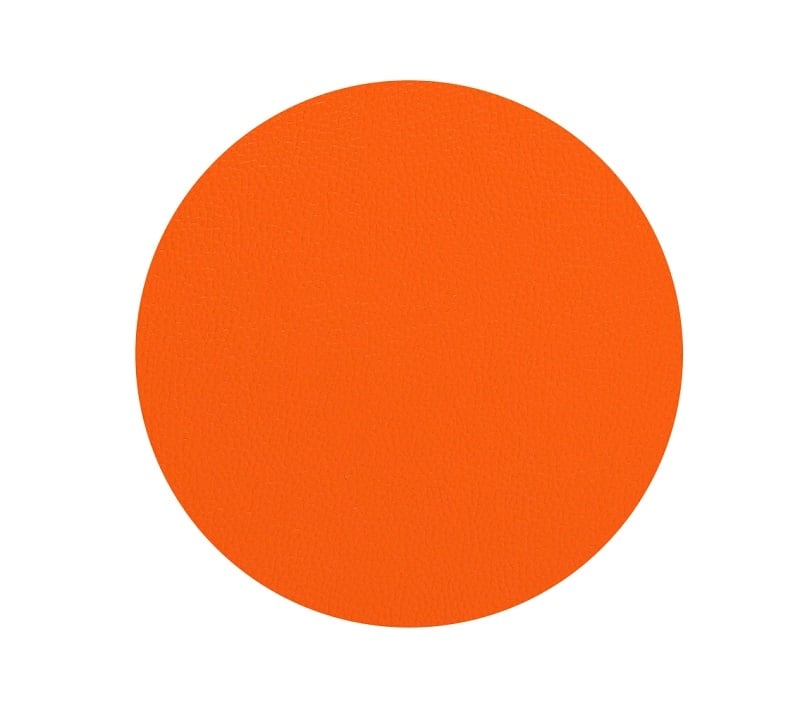 Portabiancheria in ecopelle e mdf arancio Feridras 331003