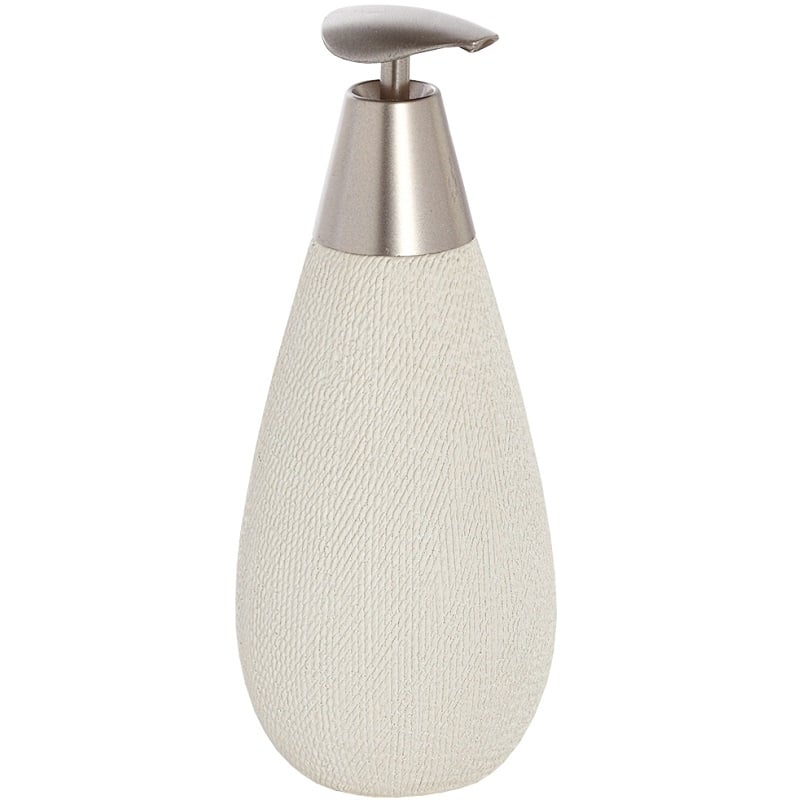 Dispenser in ceramica e acciaio bianco linea safari Feridras 628001