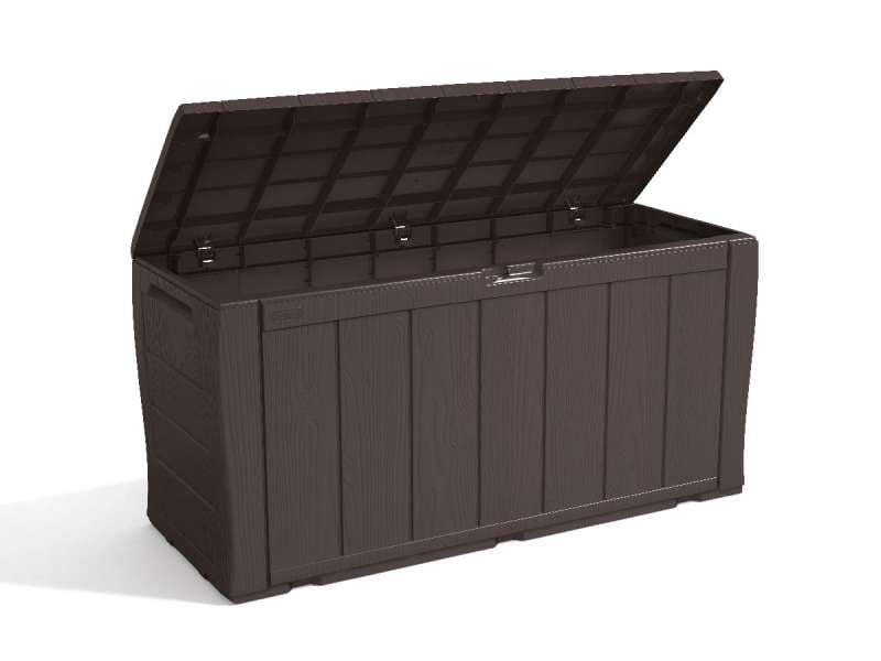 Baule in resina Sherwood effetto legno Keter