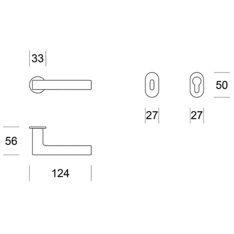 Maniglie per porte interne Unit C3 Ento