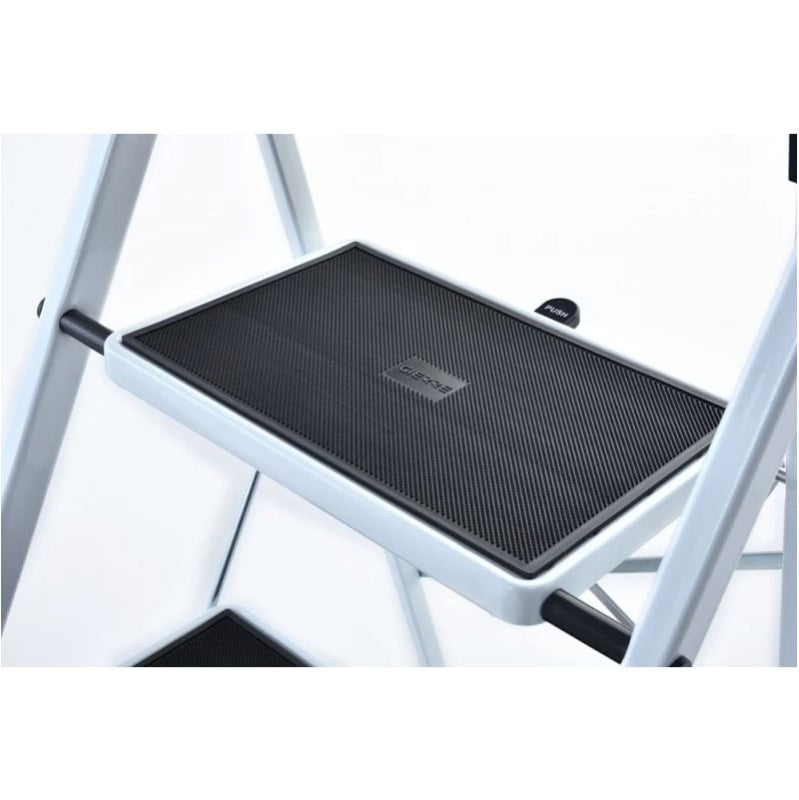 Sgabello 3 Gradini in acciaio con parapetto Gierre Superstep B0300