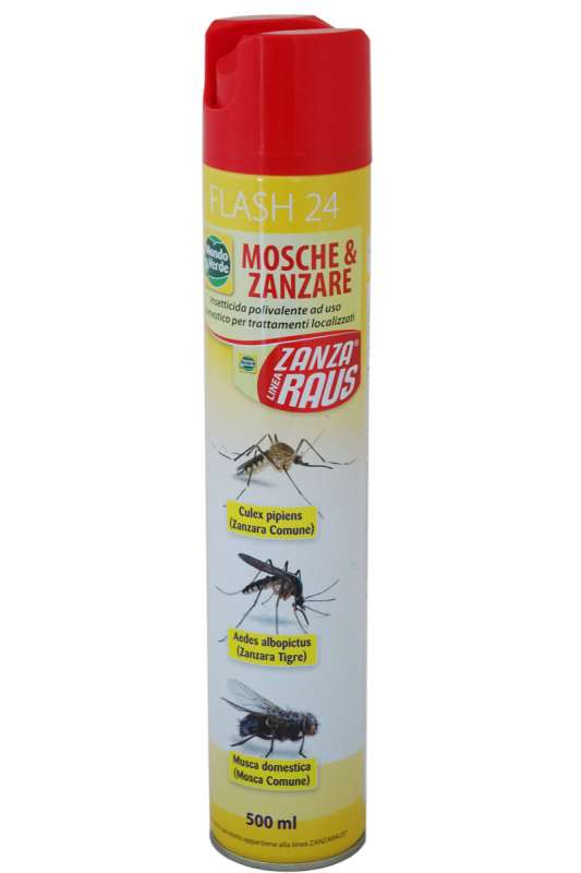 Insetticida Spray mosche e zanzare 500 ml Mondo Verde KOS21