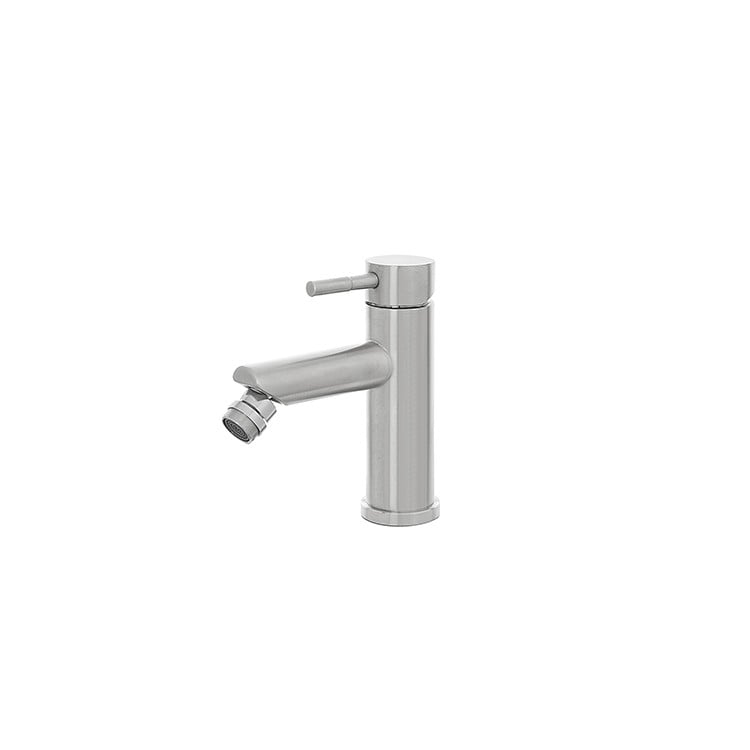 Miscelatore per bidet in acciaio inox spazzolato con piletta York Feridras