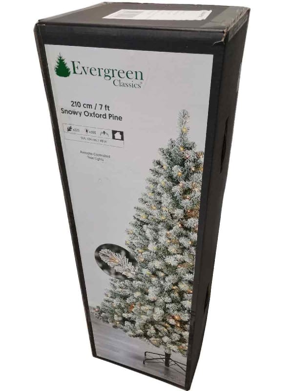 Albero di natale innevato con luci Oxford da 180 a 240 cm