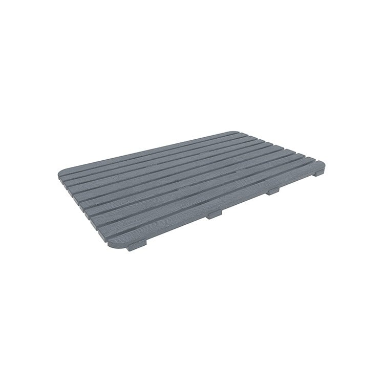 Pedana per doccia 80x50cm in plastica rigida antiscivolo effetto legno Feridras