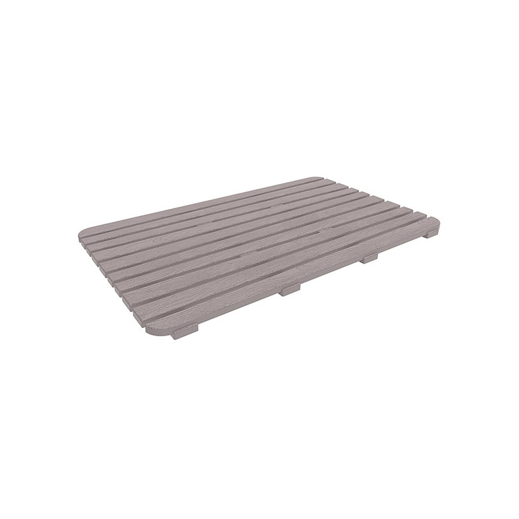 Pedana per doccia 80x50cm in plastica rigida antiscivolo effetto legno Feridras