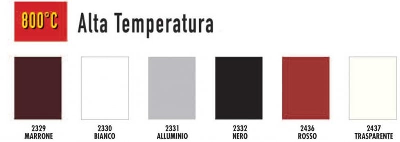 Vernice Spray tinte alta temperatura 400 ml Arexons