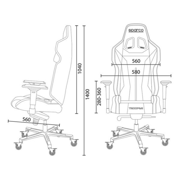 Sedia da Ufficio Gaming Sparco TROPPER
