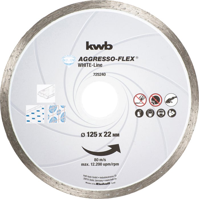 Disco diamantato 230 x 22 mm Agresso Kwb Flex  Bordo chiuso