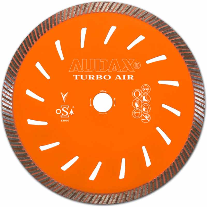 Disco diamantato per calcestruzzo e granito Turbo air da 230 mm