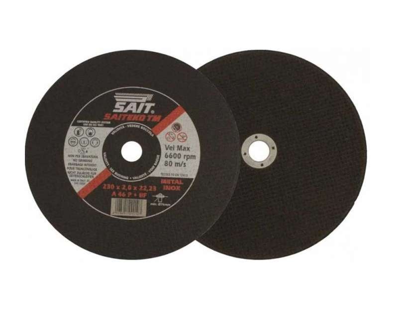 Disco da taglio per metallo per smerigliatrici 230x2x22,23mm Sait