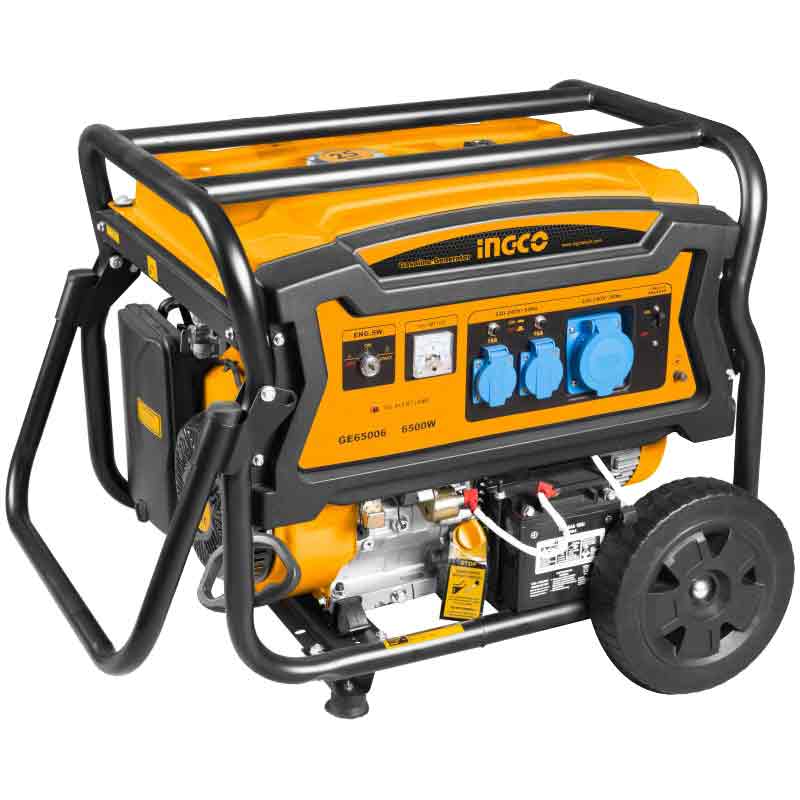 Generatore di corrente 6.5 kW benzina con avviamento elettrico Ingco G56006