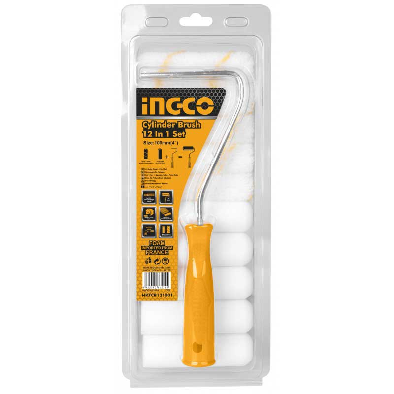 Rullo da 10 cm set da 12 pz Ingco HKTCB121001