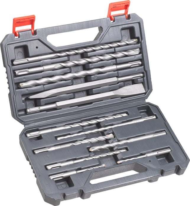 Set di 12 punte e scalpelli per cemento Sds Plus Kwb