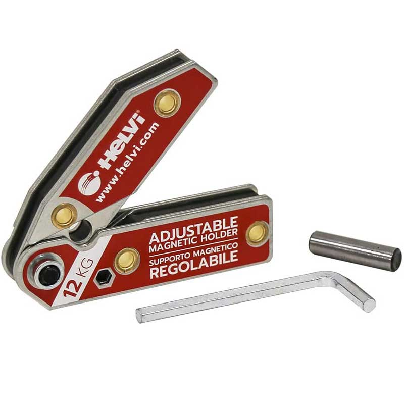 Supporto magnetico regolabile per saldatura 12 e 15 Kg Helvi
