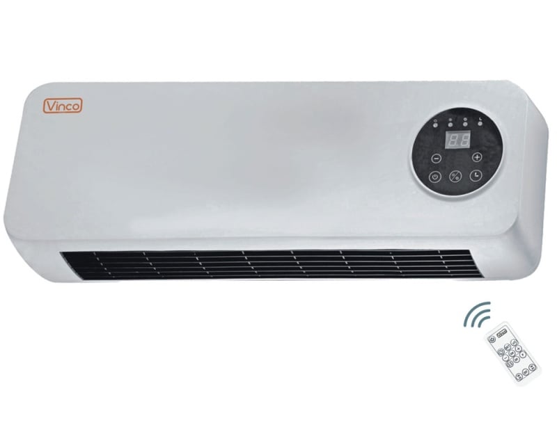 Termoconvettore a parete con Termostato e timer Vinco 70322