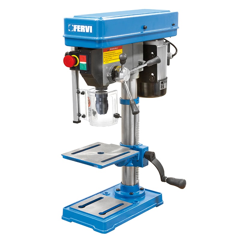 Trapano a colonna 690 mm 375 watt con trasmissione a cinghia Fervi 0011