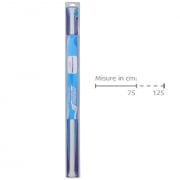 Asta doccia dritta cromo estensibile 75 fino 125 cm d 22 cm Feridras 017045