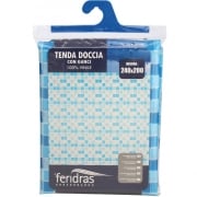 Tenda doccia in vinile 240x200 cm Feridras 187061