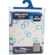 Tenda doccia in vinile 240x200 cm Feridras 187062