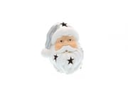 Babbo natale in miniatura argento con led