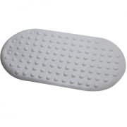 Tappeto antiscivolo ovale 68x36 cm bianco pvc Feridras 280017