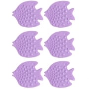 Set formine antiscivolo pescolino in pvc 6 pz lilla Feridras 280055-b
