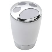 Portaspazzolino in pp bianco cromo linea capri Feridras 305012-b