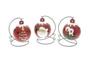 Sfera con led con supporto 14x14x17 2 rappresentazioni