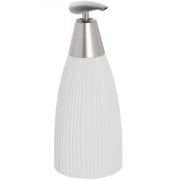 Dispenser in ceramica e acciaio bianco linea kenya Feridras 628009