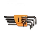 Serie di 8 chiavini torx maschio con estremita' sferica Beta