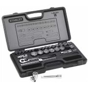 Chiavi a bussola da 1/2 assortite in valigetta con chiave a cricchetto Stanley