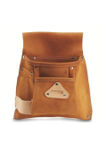 Fodero portautensili in cuoio con 5 tasche Stanley 