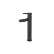 Miscelatore alto per lavabo in acciaio inox nero opaco con piletta York Feridras