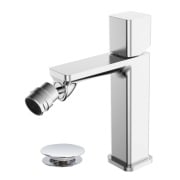 Miscelatore per bidet in ottone cromato con piletta Lotus Feridras