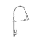 Miscelatore per lavello in ottone cromato con canna a molla Kitchen Feridras