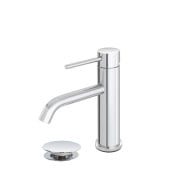 Miscelatore per lavabo in acciaio inox cromato con piletta Nuego Feridras