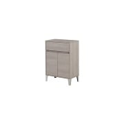 Mobile da bagno 60cm rovere chiaro con 2 ante e cassetto Mondo 2.0 Feridras