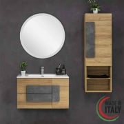 Mobile da bagno sospeso 80cm riviera con 2 cassetti Urban Feridras