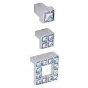 Pomello per mobili in stile moderno con Swarovski Linea Luxury Serie 50 Giusti