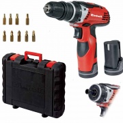 Trapano a batteria TE-CD 12 X Li Einhell (2x1,5Ah)