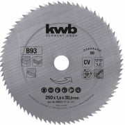 Lama per sega circolare 300 x 30 mm 80 denti KWB