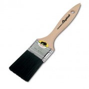 Pennello cinghiale setola nera piatta manico in legno 70 mm