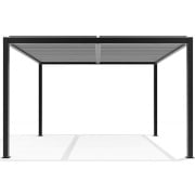Pergola Bioclimatica Motorizzata 400x400 Cm (10x10cm) In Alluminio Bianca