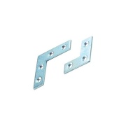 Piastrina ad angolo 4 fori cm 6x6 Aldeghi
