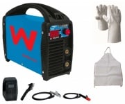 Saldatrice inverter ad elettrodo Awelco Mega 150 e 180 guanti e grembiule in omaggio