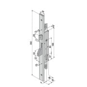 Serratura per porte in alluminio 30 mm Welka 16030100