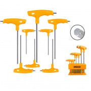 Set di 8 chiavi esagonali a T Ingco HHKT80818