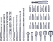 Set di inserti e punte con attacco esagonale da 39 pz Kwb